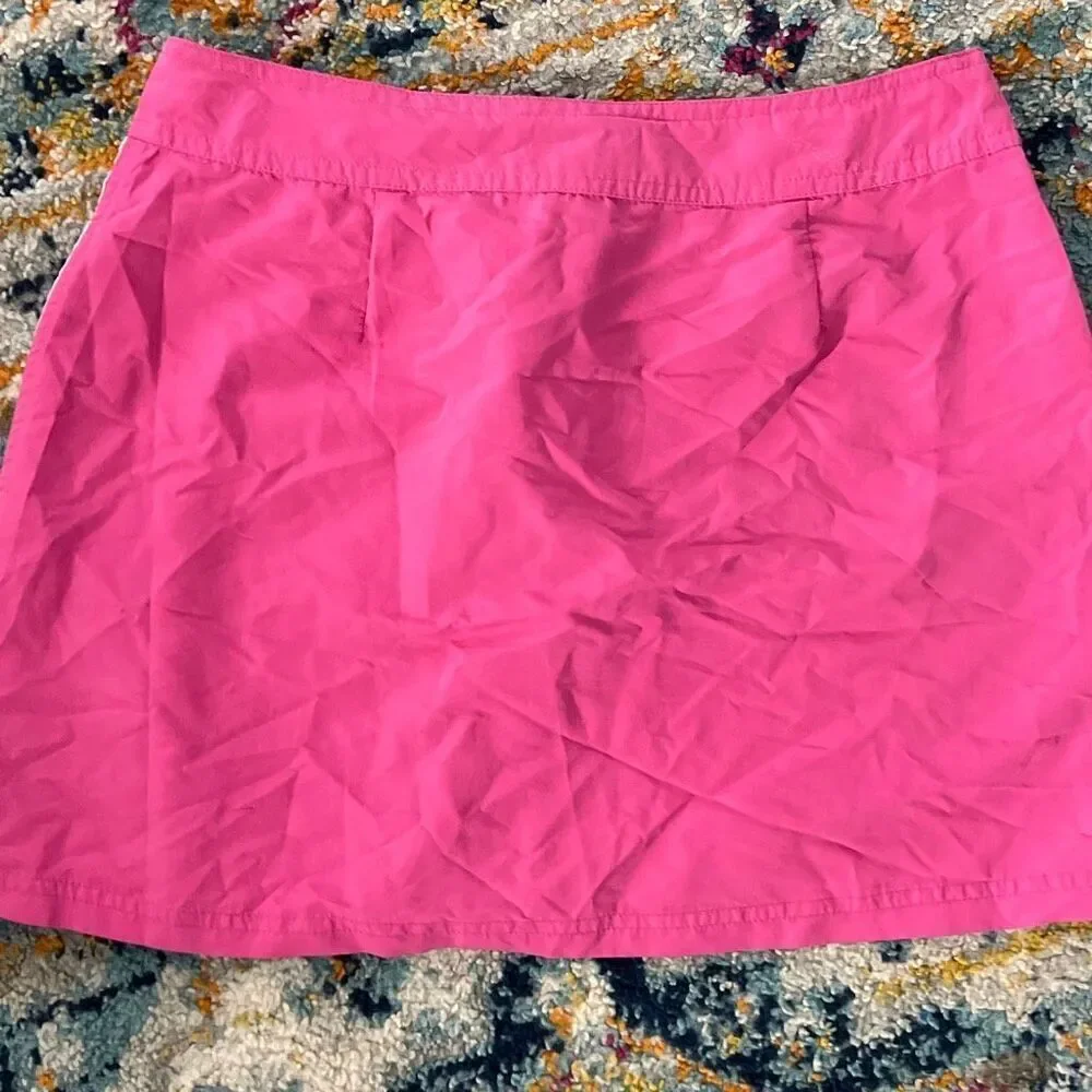 California cover size 9/10 pink striped beach skirt 90s